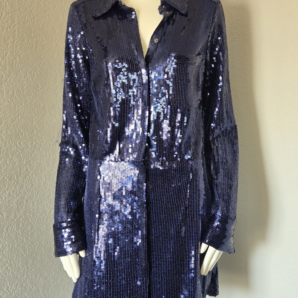 Free People Midnight Sequin Mini Dress - Picture 6 of 9